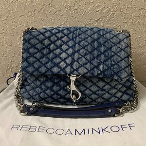 Rebecca Minkoff Edie Quilted Crossbody Indigo